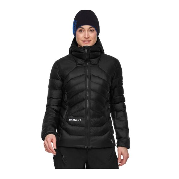 Mammut Eiger Nordwand Light Down IN Hooded Coat Womens Small Black Eiger Extreme